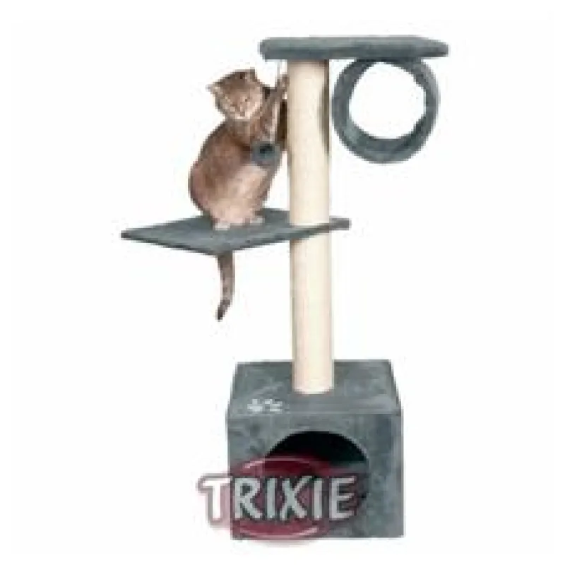 Odpočívadlo 2patra,1budka+válec Fernan-šedá 106cm TR 1 ks