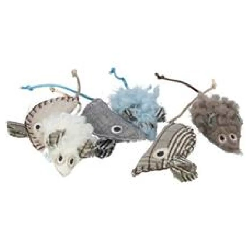 Myška látková/plyšová s catnipem, 8 cm, různé druhy 1 ks