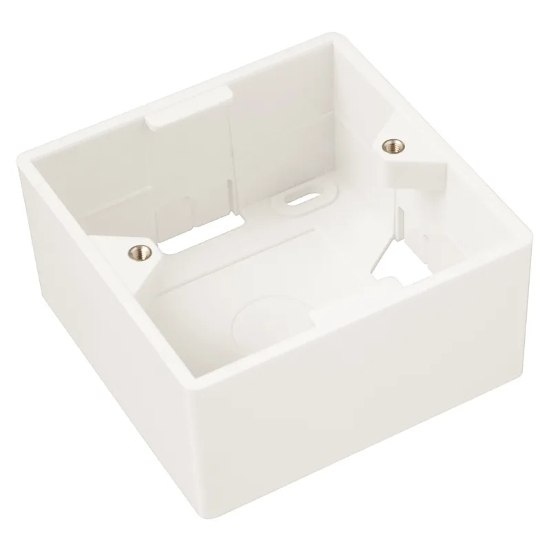Box na omietku pre zásuvku SX9 biely 80 x 80 x 41mm SX9-0-WH
