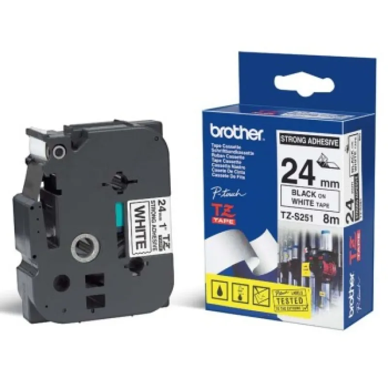 TZE-S251, biela/ čierna, 24mm TZES251