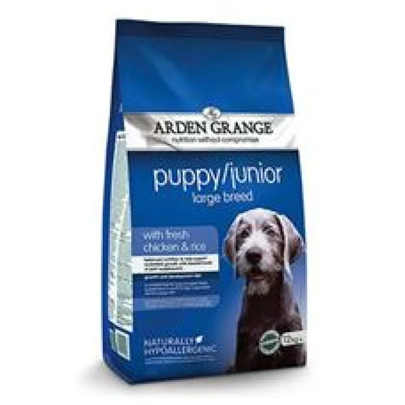 Arden Grange Dog Puppy/Junior Large with Chic&Rice 12 kg