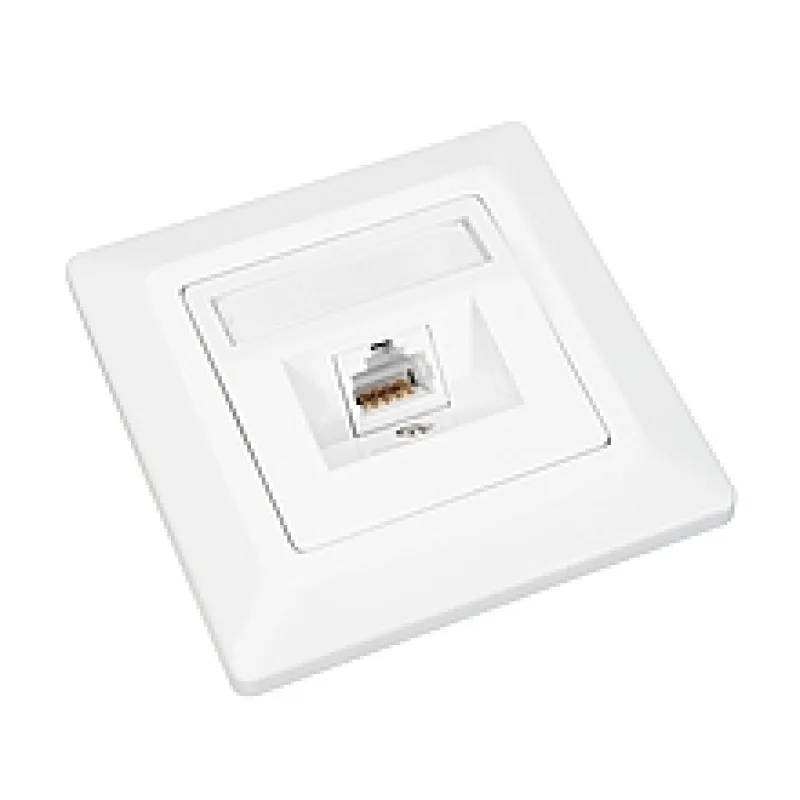 Zásuvka Solarix CAT6 STP 1 x RJ45 pod omietku biela 23100098