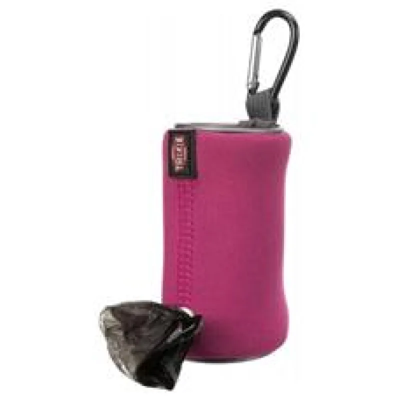 Neoprenový zásobník na sáčky na trus, s karabinou