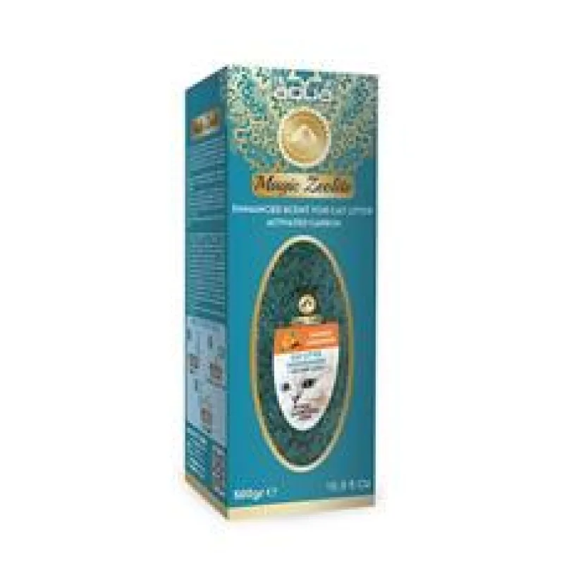 AQUA Magic Zeolite ORANGE & CINNAMON - granulovaný deodorant pro kočičí WC 500 g