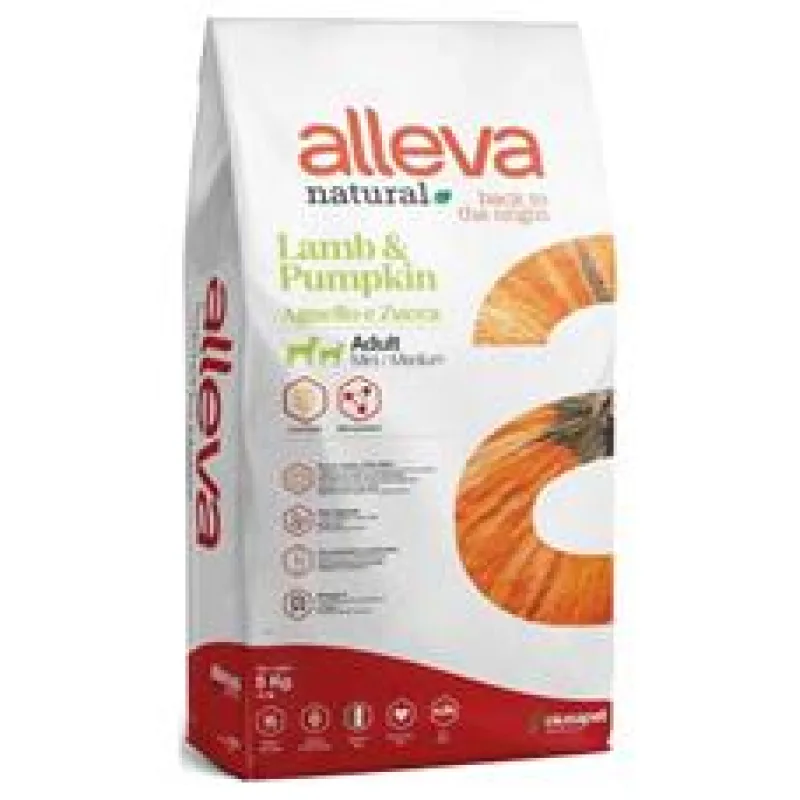 ALLEVA NATURAL Dog Dry Adult Lamb&Pumpkin Mini/Medium 5 kg