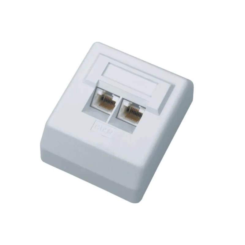 DATACOM UTP dvojzásuvka nad omietku 45 st.- Cat5e 2000