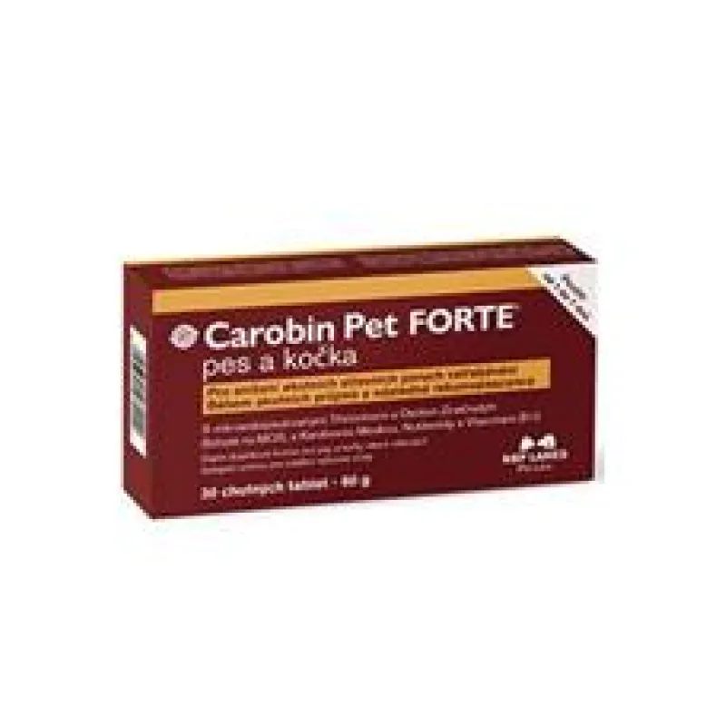 Carobin Pet Forte pro psy a kočky 30 tbl.
