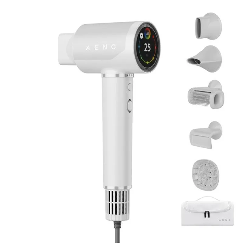AENO AI ProDryer Fén HD5 biely, 100km/h, Hlasové ovl., ionizátor, AI, NTC…
