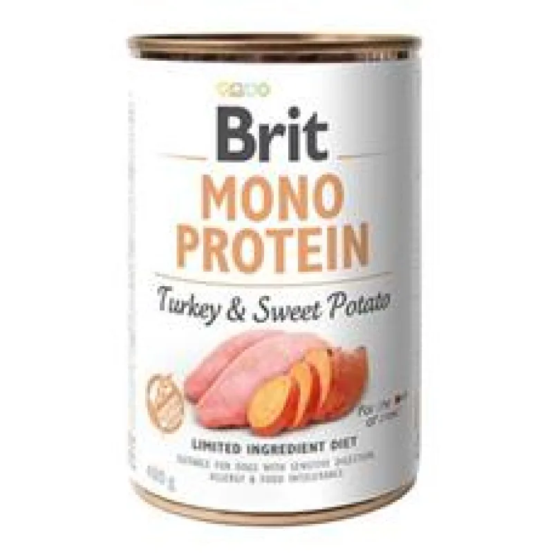 Brit Dog konz Mono Protein Turkey & Sweet Potato 400g