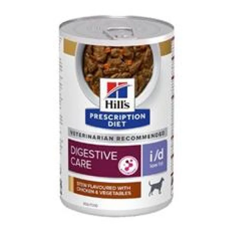 Hill’s Can. PD I/D Digestiv Low Fat Chick.stew Kon 354g NEW