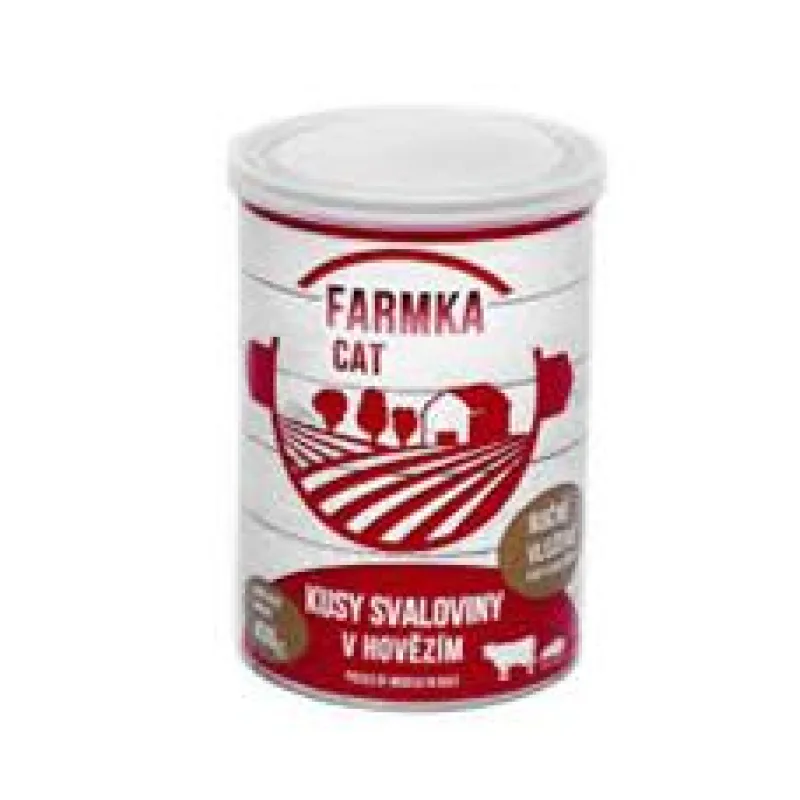 FARMKA Cat se svalovinou, konzerva 400g