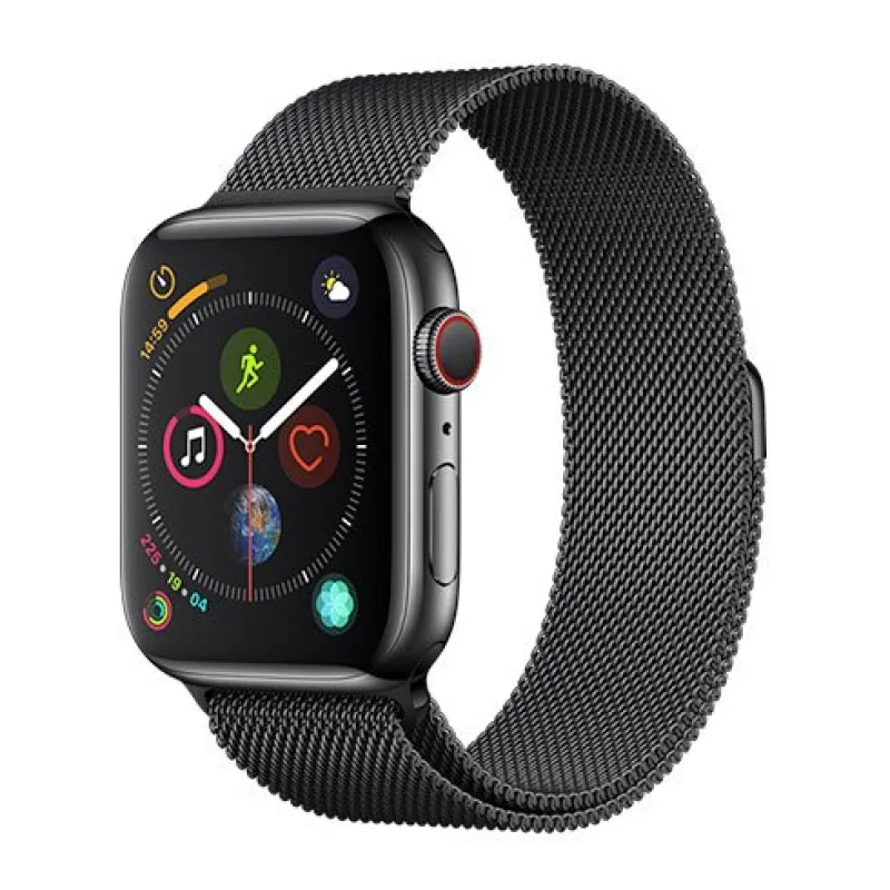 Devia Apple Watch Elegant Series Milanese Loop 44/45/46mm - Space Black…