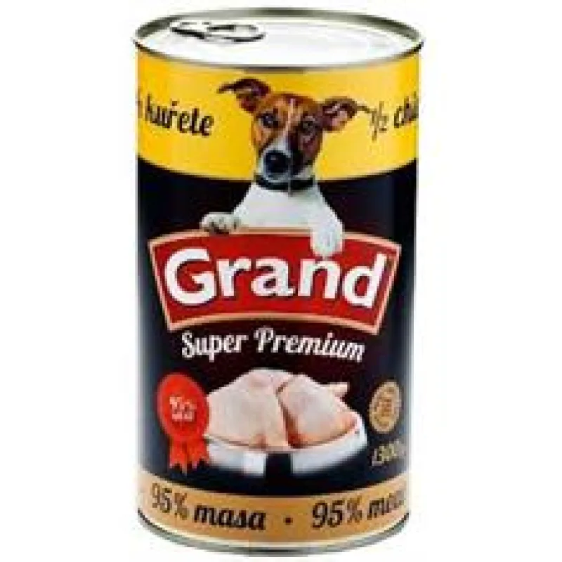 GRAND konz. pes Extra s 1/2 kuřete 1,3 kg