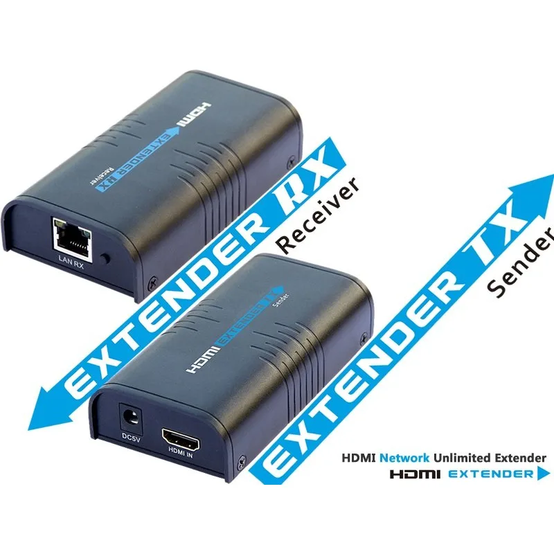 PremiumCord HDMI extender na 120m cez LAN, over IP khext120