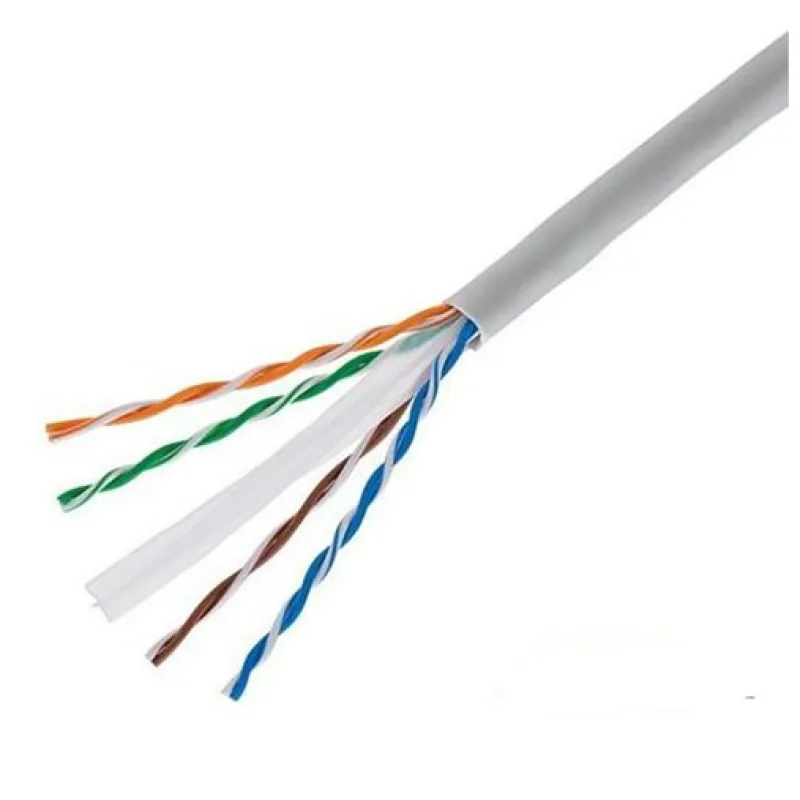 Eth. kábel UTP, Cat6, drôt, PVC, Eca, box 305m - šedá WT-305-GR