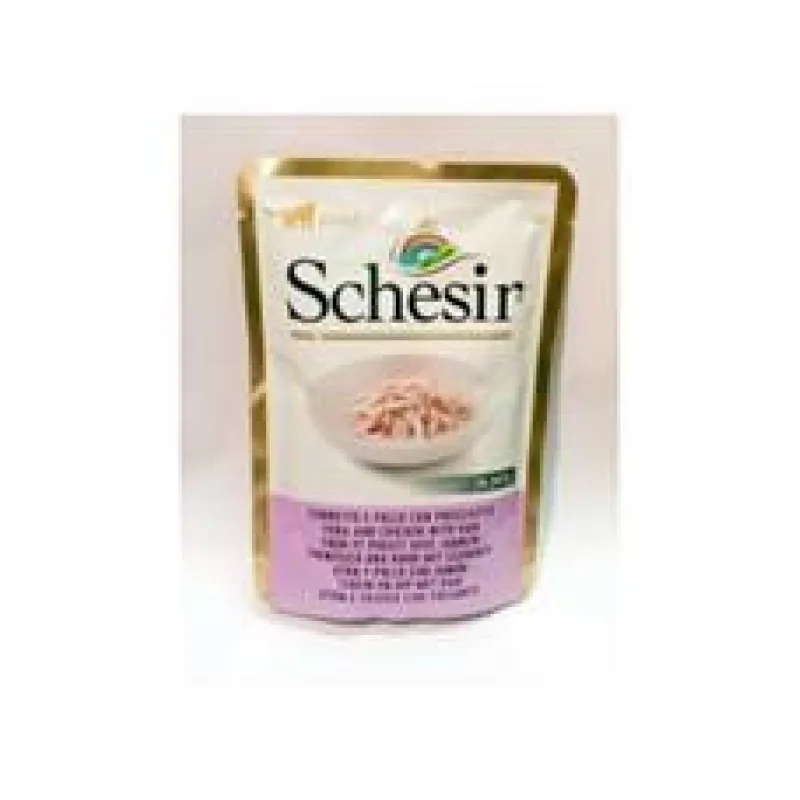 Schesir Cat kapsa Adult tuňák/kuře/šunka 50G
