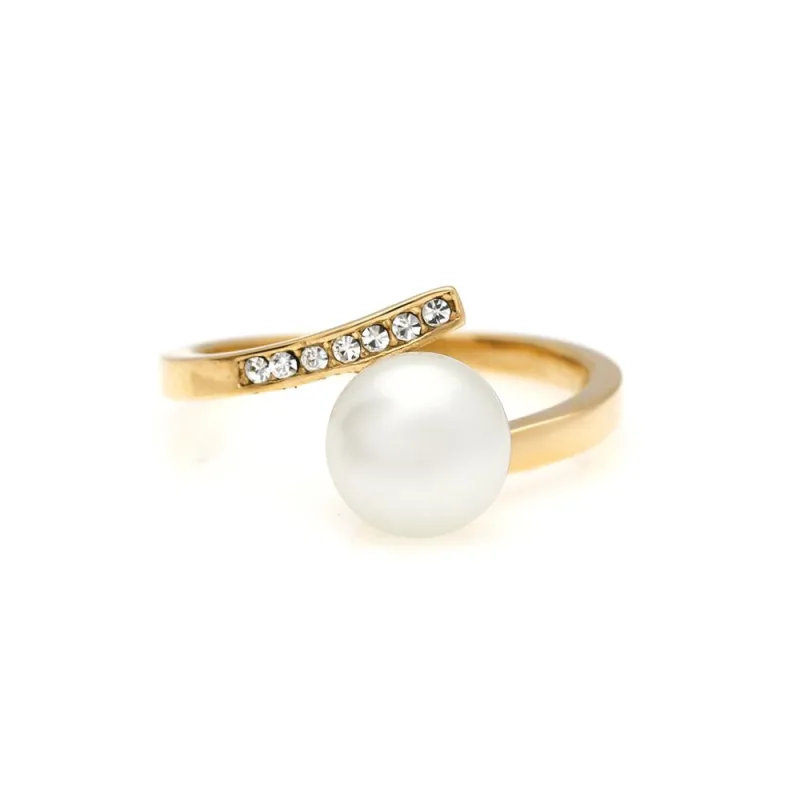 MPM Prsten z chirurgické oceli Ring 8011, Gold, size 54