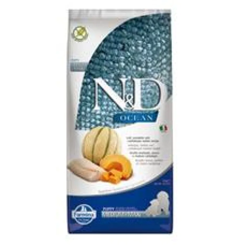 N&D OCEAN DOG Puppy M/L Codfish & Pumpkin & Melon 2,5 kg
