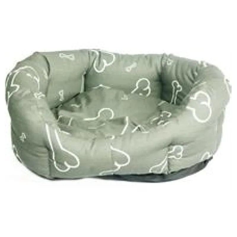 Samohýl Pelech 8 hran bavl. Kost šedo/bílý 70 cm