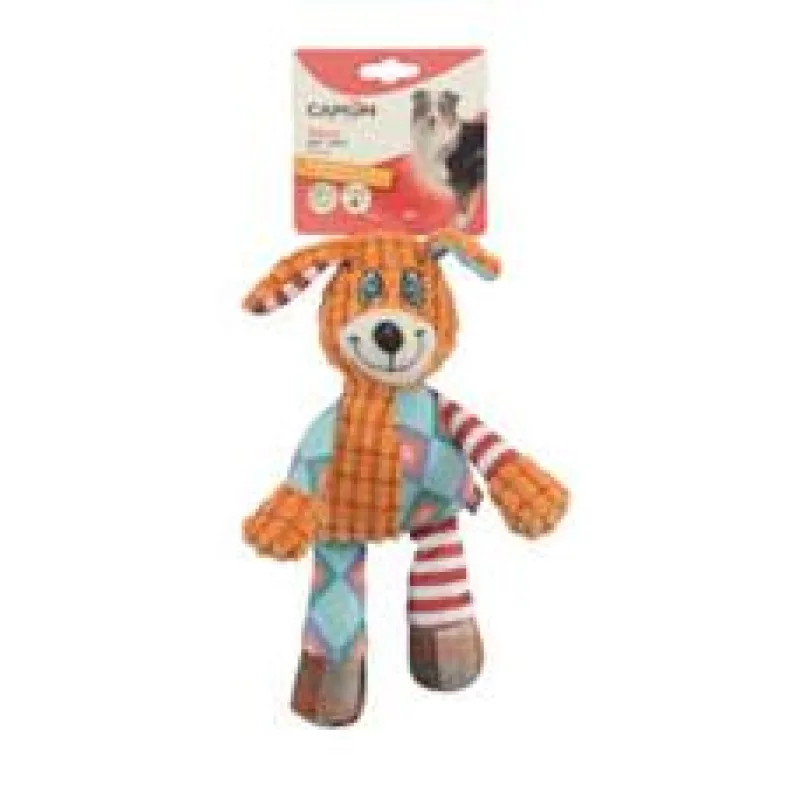 CAMON HRAČKA PLYŠ ZVÍŘÁTKA MIX PÍSKACÍ + ŠUSTÍCÍ 28 cm 1 ks