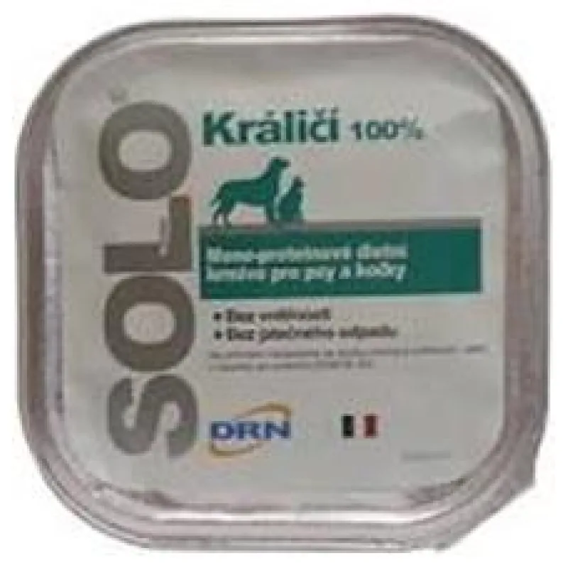 SOLO Coniglio 100% (králík) vanička 300g