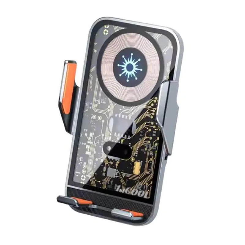 1stCOOL QI bezdrôtová auto nabíjačka, Smart automatic, Transparent, 15W…