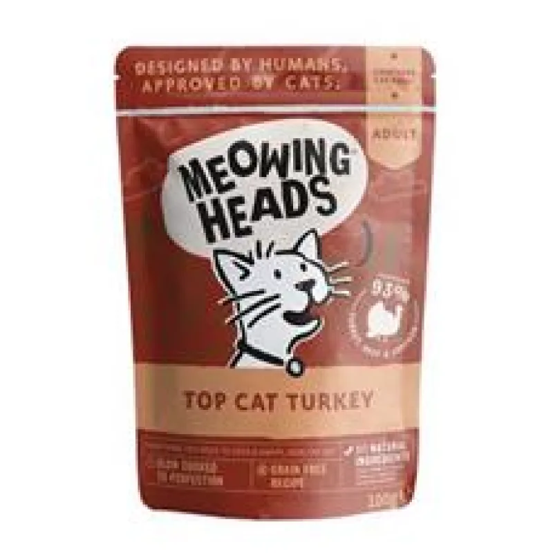 Kapsička MEOWING HEADS Top Cat Turkey 100 g
