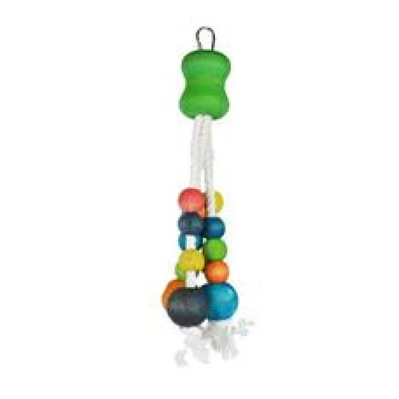 Hračka pro střední a velké papoušky dřevěná 22cm 1 ks