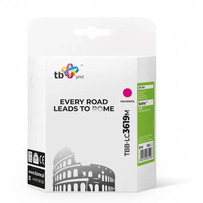 Ink. kazeta TB kompat. s Brother MFC-J2330DW Magenta TBB-LC3619M