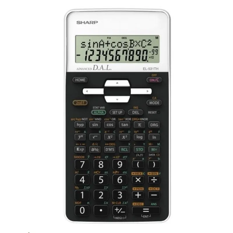 SHARP kalkulačka - EL531THWH - bílá - box SH-EL531THWH