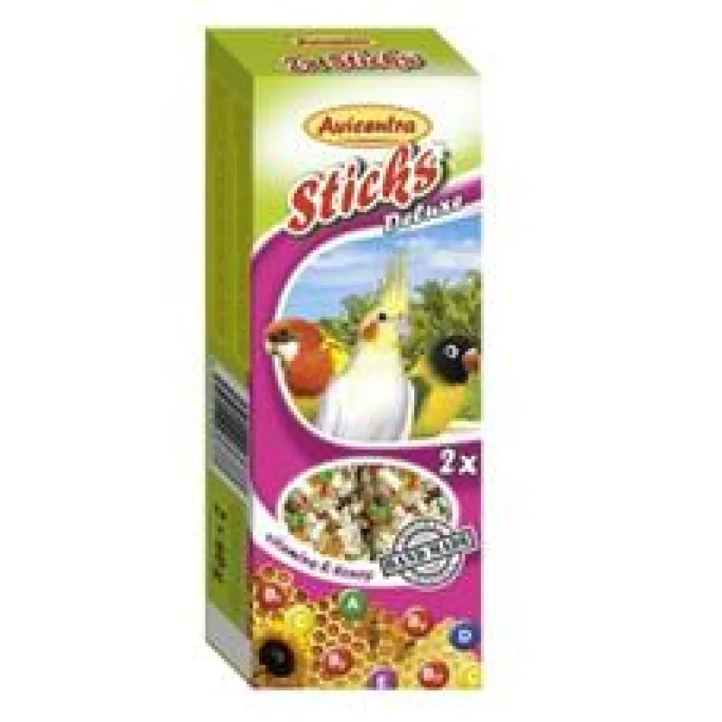 Avicentra tyčinky malý papoušek - vitam.+med 2 ks