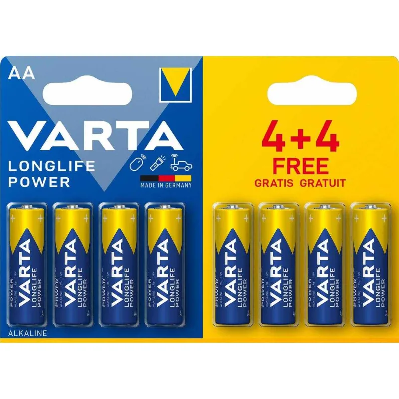 Varta LR6/ 4+4 Longlife POWER 4906 409662,00