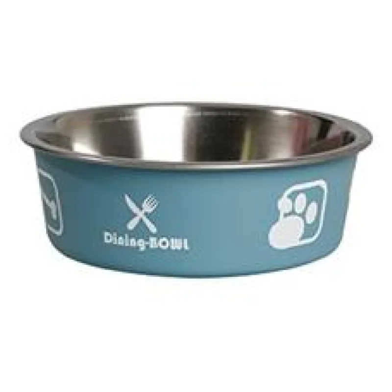 Karlie Miska nerezová s plastovým opláštěním modrá 12cm 300ml