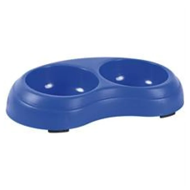 Plastová dvojmiska HEAVY červená 2x0,2 l/ 10 cm