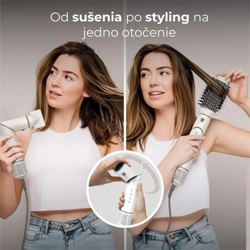 AENO Multifunkčný fén a styler,1200W, Ionizátor, 4 teplotné režimy, 3…