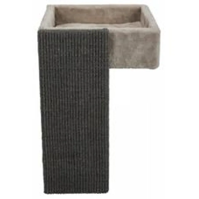 Čtveratý pelech se škrabací deskou sv. šedý, umístění v polici 1 ks