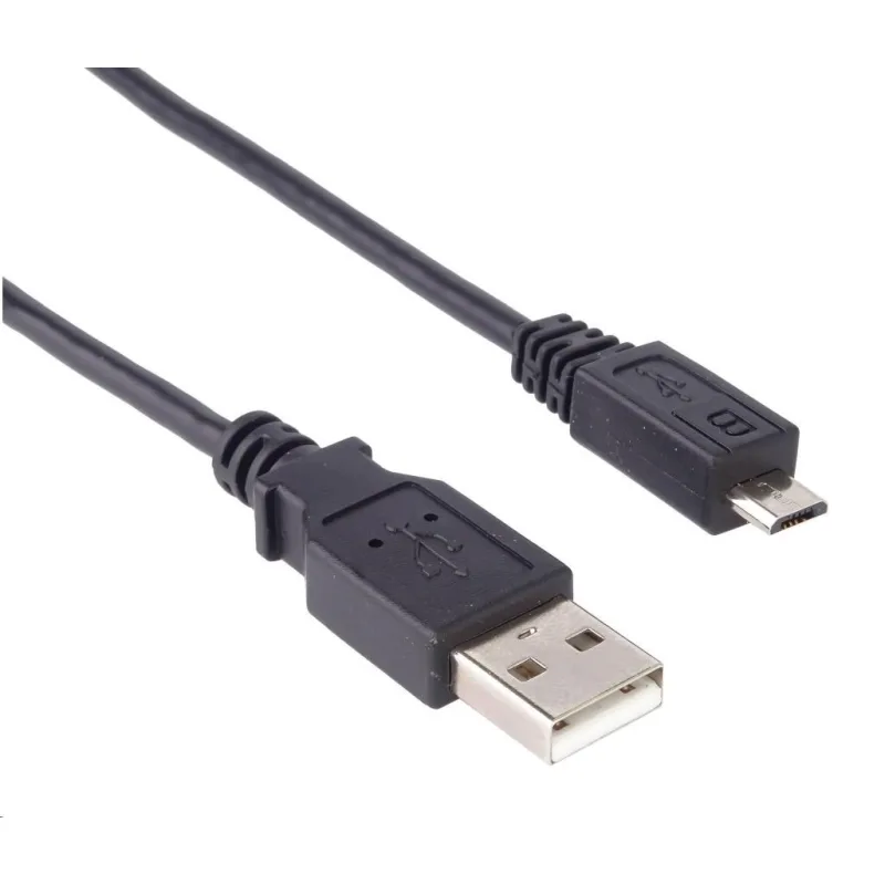 Kábel USB PREMIUMCORD 2.0 Prepojenie A-Micro B. 2 m (čierna) ku2m2f
