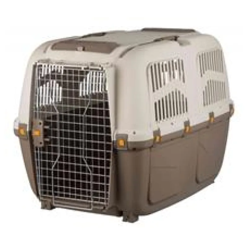 Transportní přepravka SKUDO 7, L, 73x76x105 cm, tmavě šedá/písková (max. 45kg) L / max. 45kg