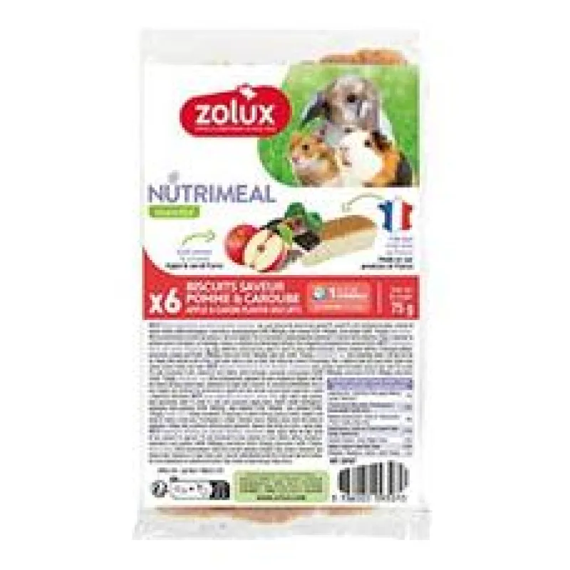 Poch. NUTRIMEAL Cookies hlodavci jablko,karob 6ks 6ks