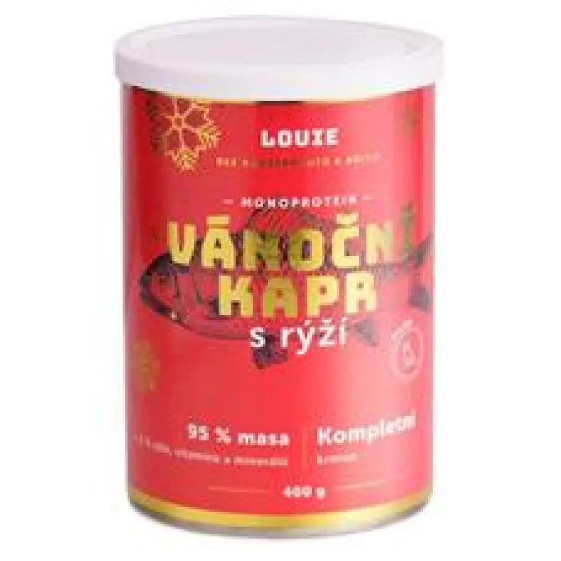LOUIE konz. pro psy Vánoční kapr 400g