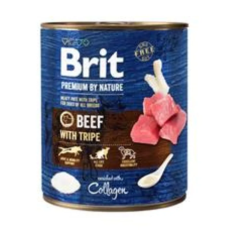 Brit Premium Dog by Nature konz Beef & Tripes 400 g
