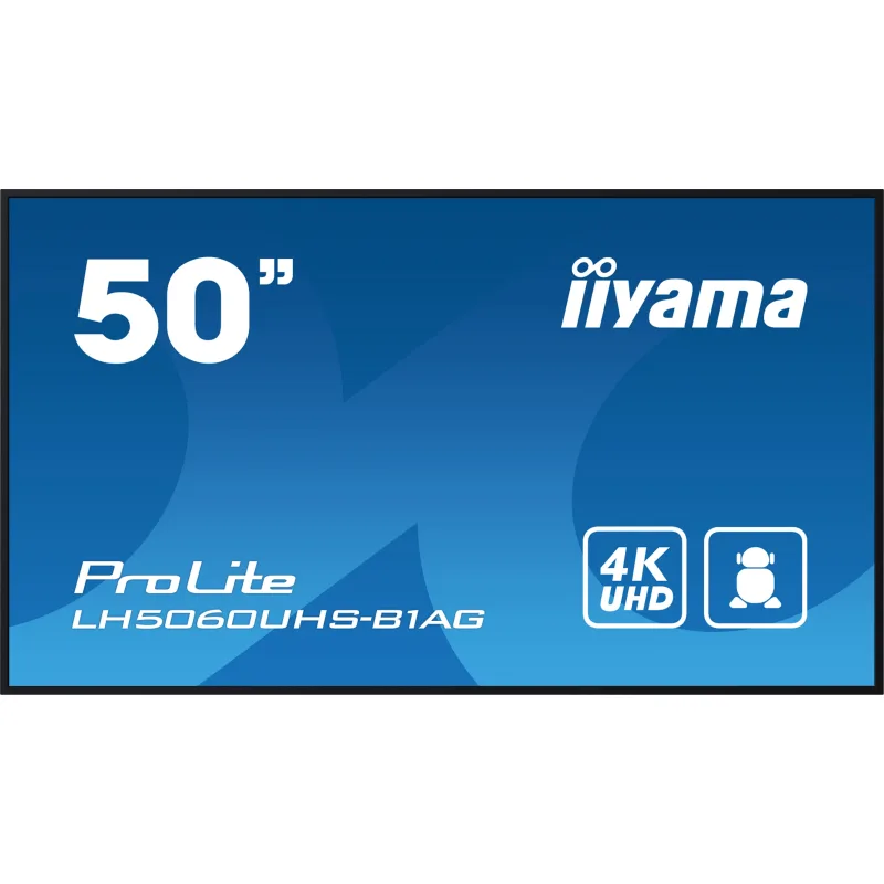 50" iiyama LH5060UHS-B1AG: IPS, 4K UHD, 24/ 7, Android LH5060UHS-B1AG