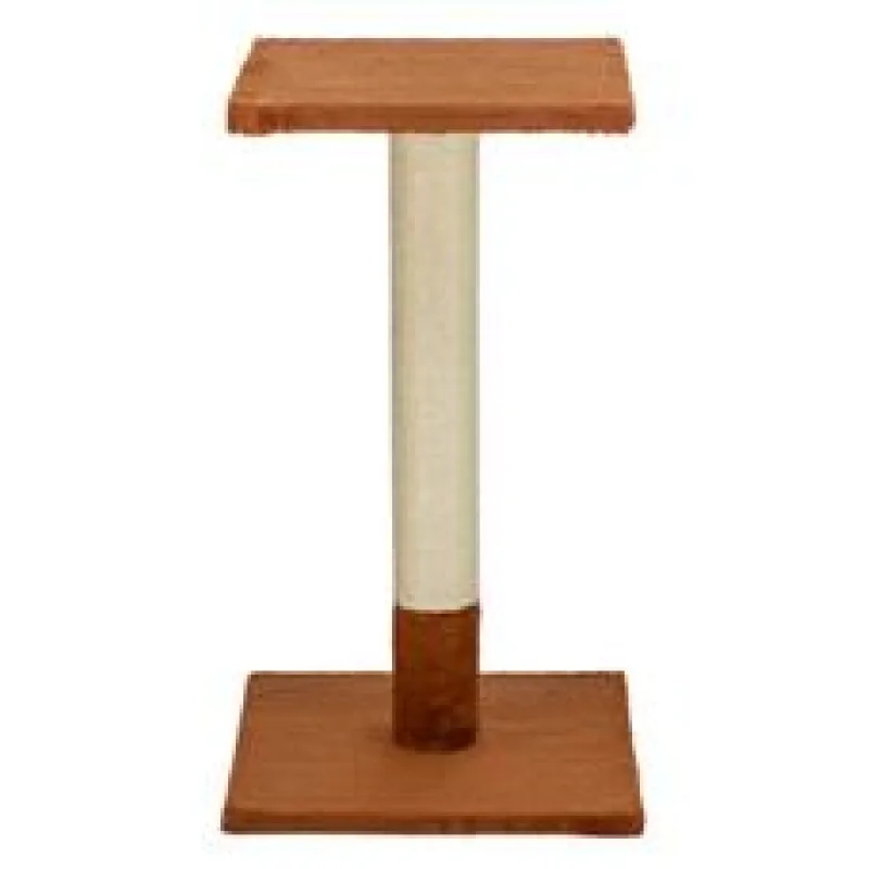 Škrabací sloupek BEANA, 69 cm, králičí plyš, rezavá 1 ks