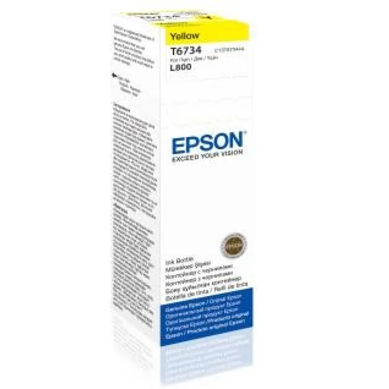 EPSON atramentová tyčinka T6734 Žltá nádobka s atramentom 70 ml pre L800/…