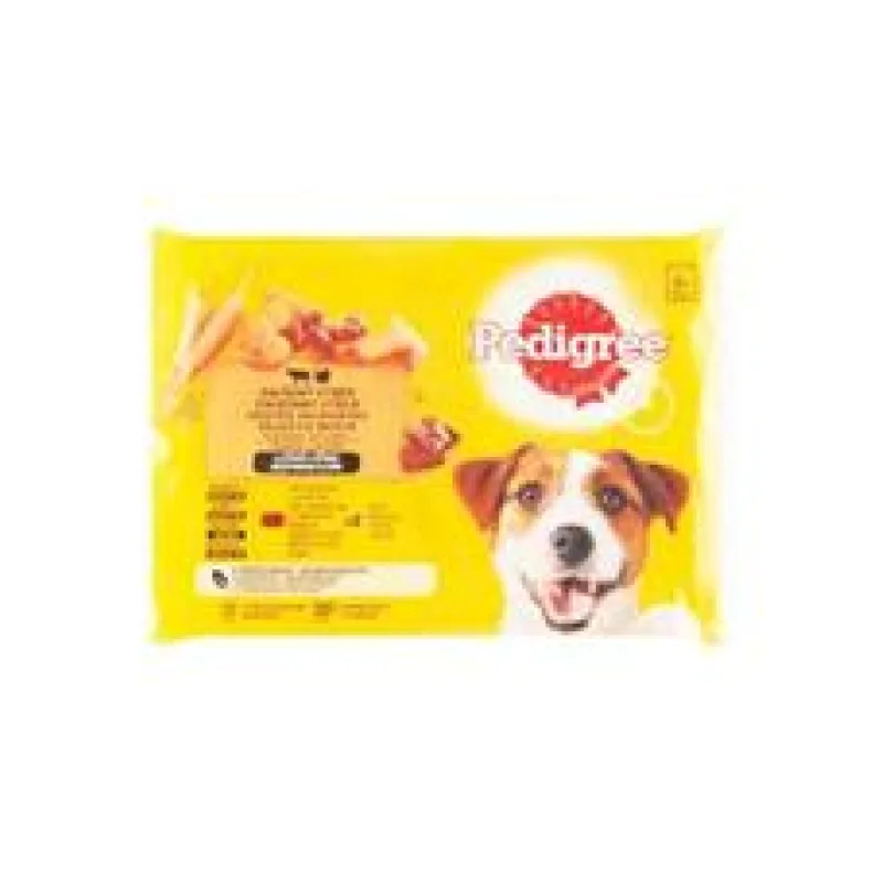 Pedigree kapsa hovězí+jehně/krůta+mrkev 4x100g