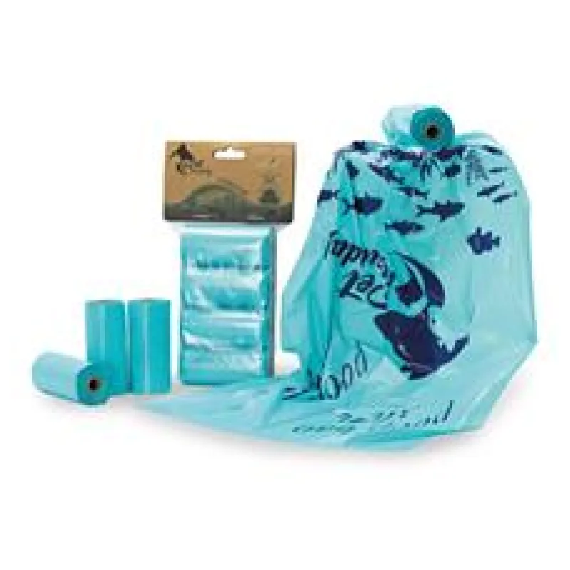 PetBuddy sáčky na exkrementy OCEÁN 4 role/ á 20 sáčků s potiskem a vůní