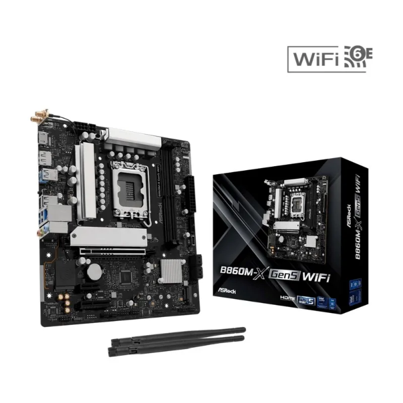 ASRock MB Sc LGA1871 B860M-X Gen5 WiFi, Intel B860, 2xDDR5, 1xDP, …