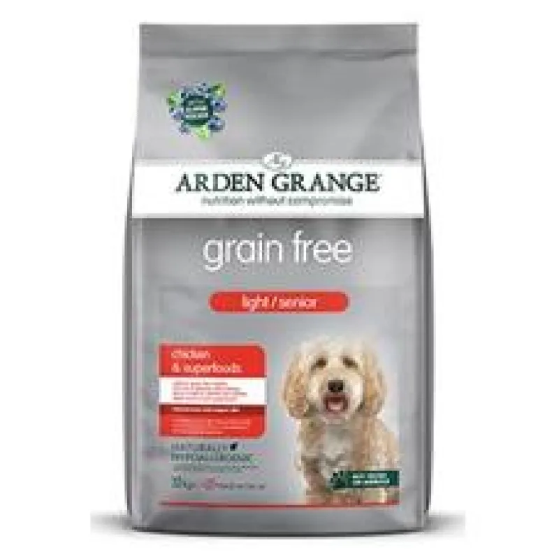 Arden Grange GF Dog Light/Senior Chick&Superfoods 12kg