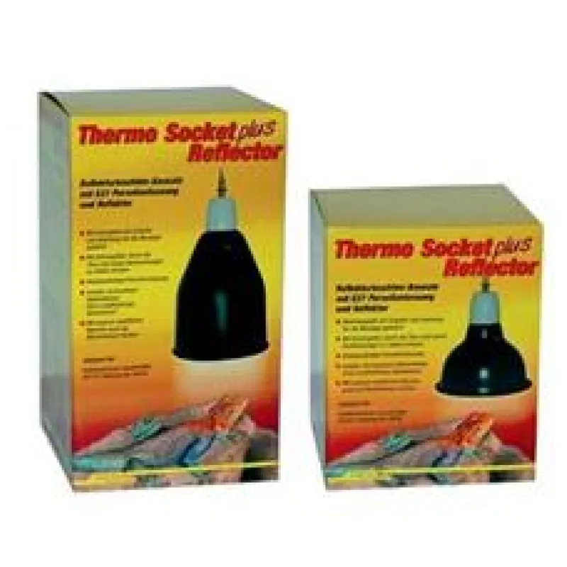 Lucky Reptile Thermo Socket plus Reflector Velký, V.23 x ø14 cm