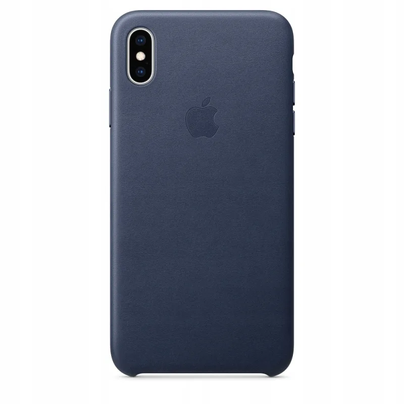 Puzdro iPhone XS Max Leather Case Midnight Blue MRWU2ZM/A
